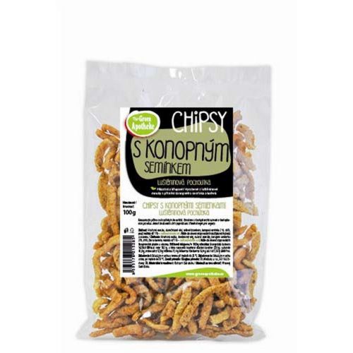 Green Apotheke Chipsy s konopným semínkem a chilli 100g