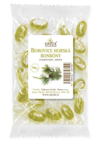 Grešík bonbony Borovice horská 100g