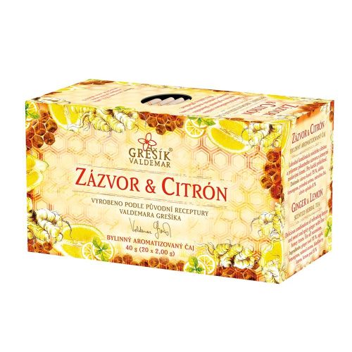 Grešík čaj Zázvor a citron 20x2g