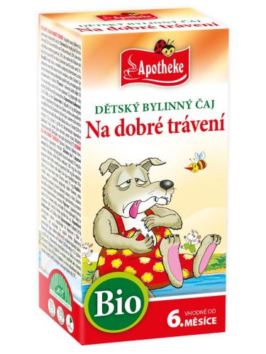 Apotheke BIO čaj dětský Na dobré trávení 20x1,5g