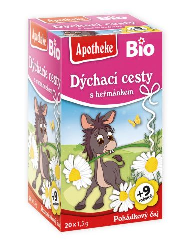 Apotheke BIO čaj dětský Na dýchací cesty s heřmánkem 20x1,5g