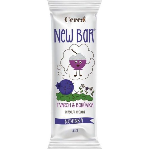 Cerea Newbar tvaroh a borůvka 28g