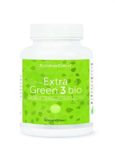 Nástroje zdraví Extra green 3 BIO 250mg 400tbl  DOPRODEJ