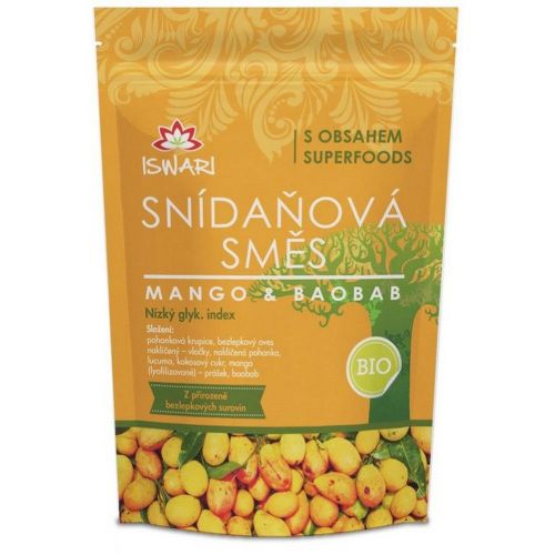 Iswari Snídaňová směs Mango-baobab BIO 300g