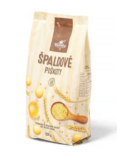 Kávoviny Piškoty Špaldové 120g