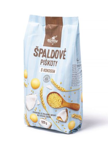 Kávoviny Piškoty Špaldové s kokosem 120g