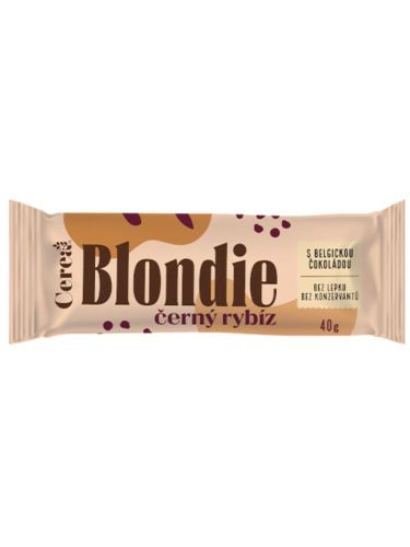 Cerea Blondie černý rybíz s belgickou čokoládou 40g