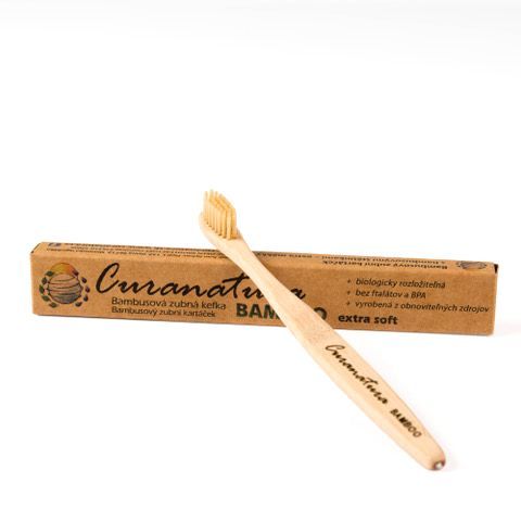 Curanatura Zubní kartáček bambusový  6g