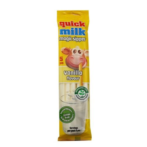 Amylon Magická brčka do mléka vanilka 5x6g