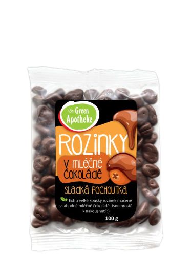 Green Apotheke Rozinky jumbo v mléčné čokoládě 100g