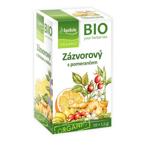 Apotheke BIO čaj Zázvorový s pomerančem 20x1,5g