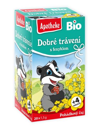 Apotheke BIO čaj dětský Na dobré trávení 20x1,5g