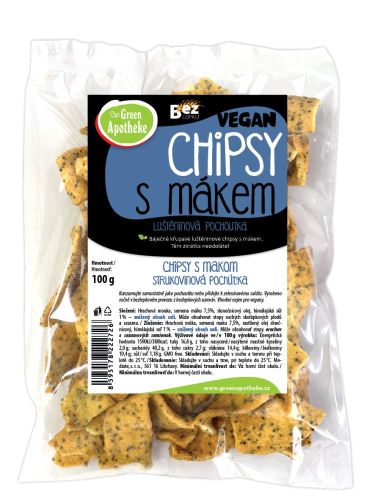 Green Apotheke Chipsy s mákem 100g