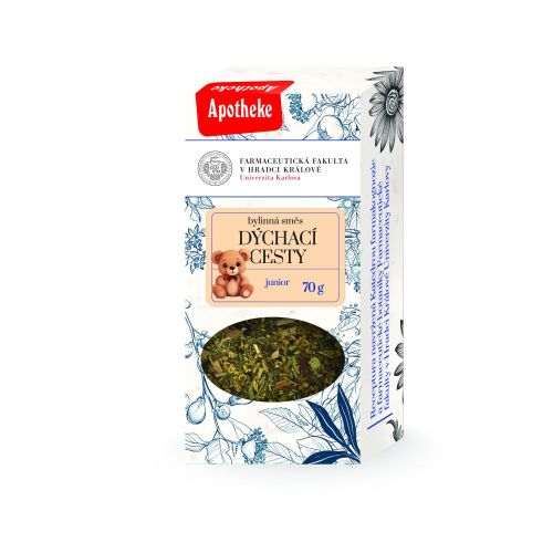 Čaj Dýchací cesty JUNIOR sypaný Farmaceutická fakulta  70g, Doplněk stravy