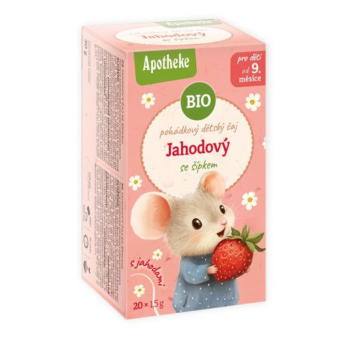 Apotheke BIO čaj dětský Jahodový se šípkem 20x1,5g nový