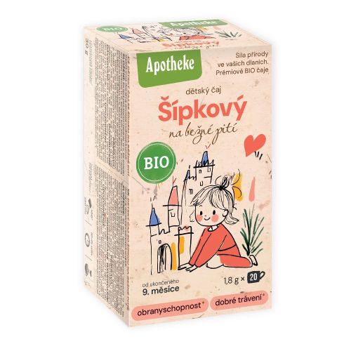 Apotheke BIO čaj dětský Šípkový na běžné pití 20x1,8g
