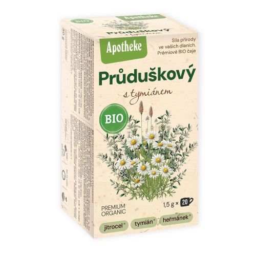 Apotheke BIO čaj Průduškový s tymiánem 20x1,5g nový