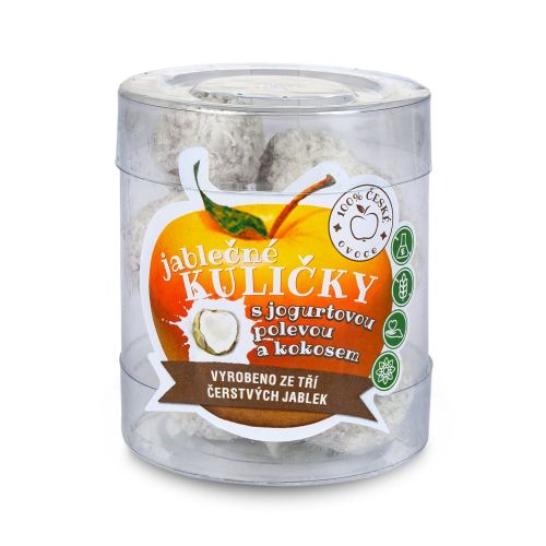Jablečné kuličky s jogurtovou polevou a kokosem 100g